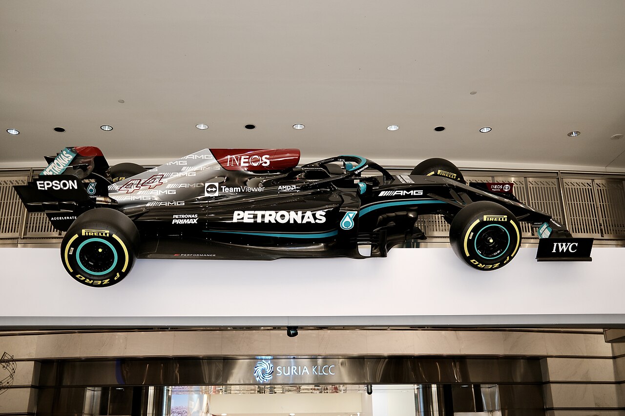 Mercedes-Benz Formula One car inside Suria KLCC