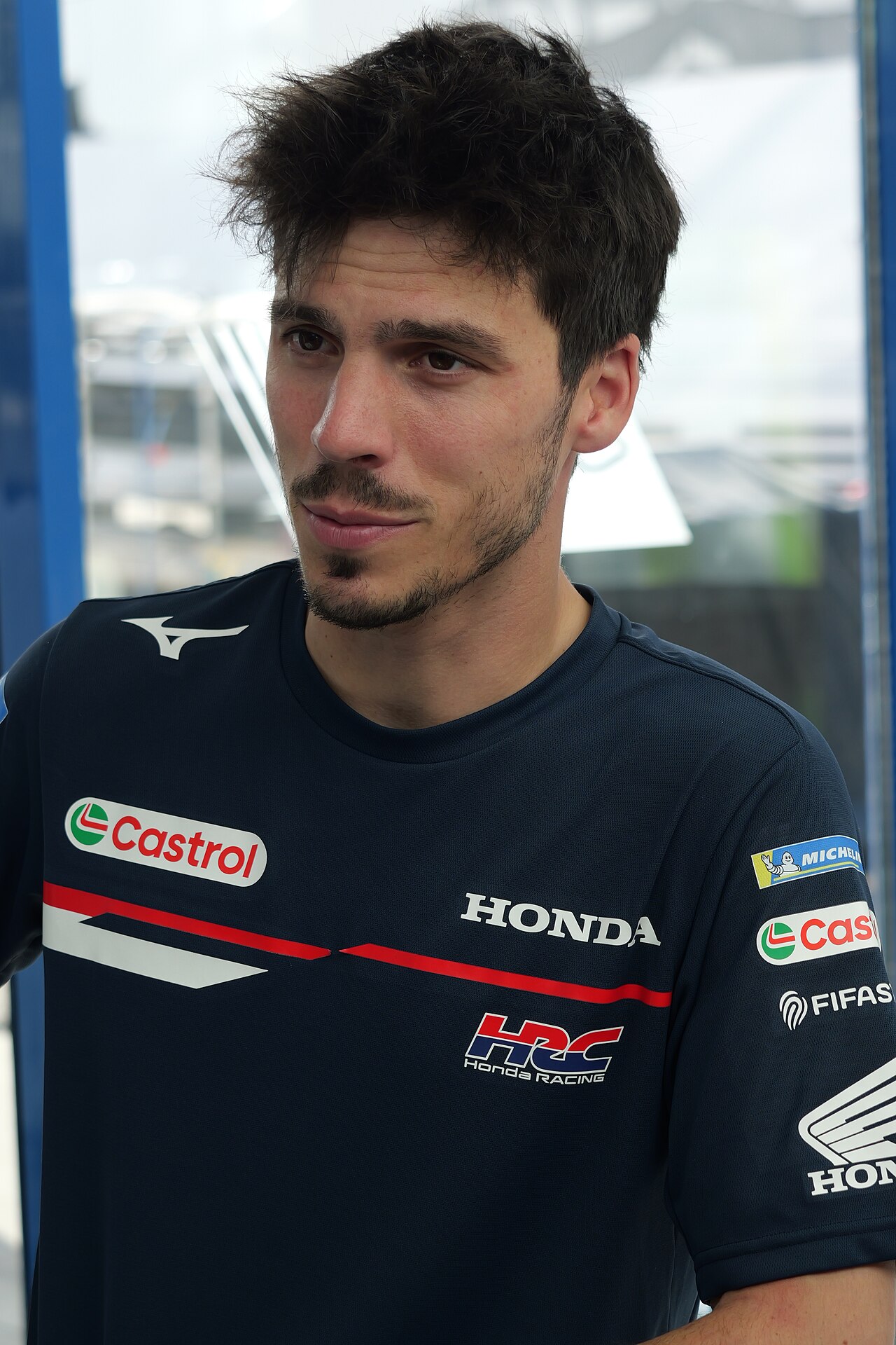 Joan Mir at the 2026 Spanish Grand Prix (cropped)