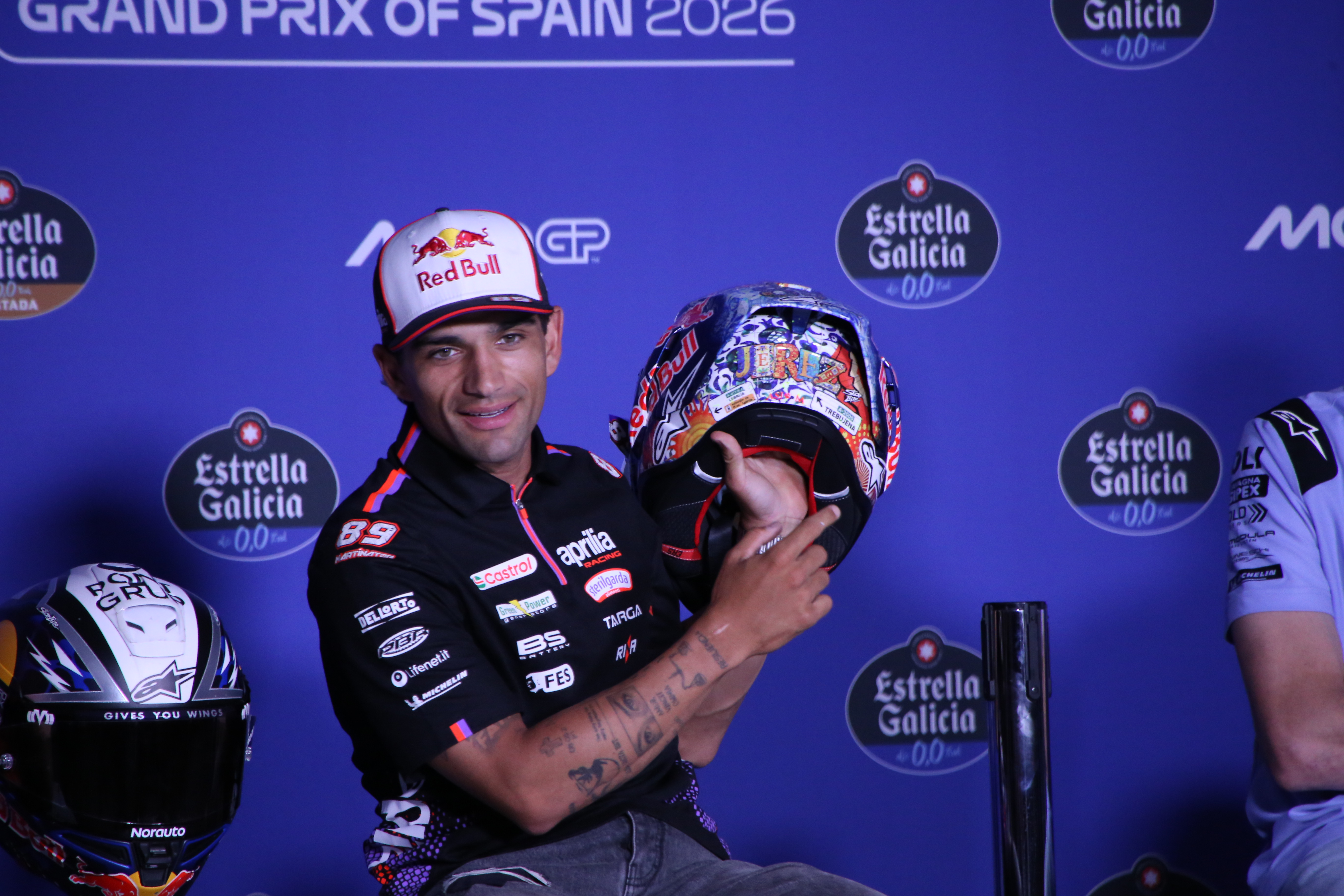 Jorge Martín Jerez GP 2026 casco speciale 2