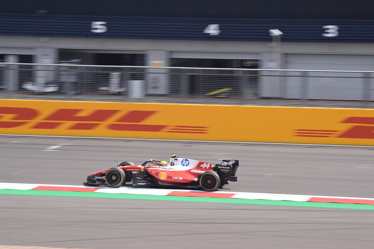 Lewis Hamilton Ferrari F1 Car