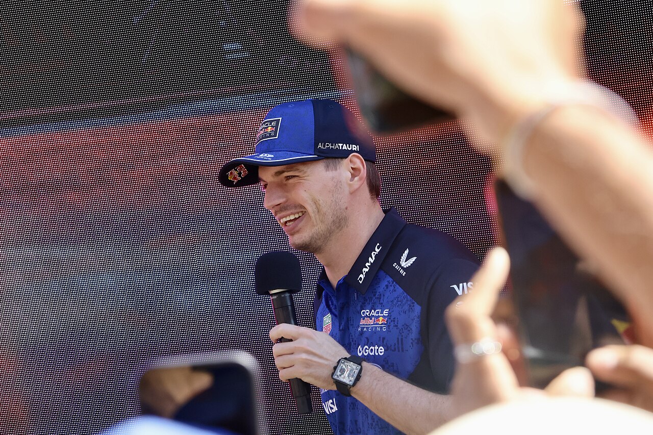Max Verstappen at the Red Bull Fan Zone – Crown Riverwalk, Melbourne (028A7664)