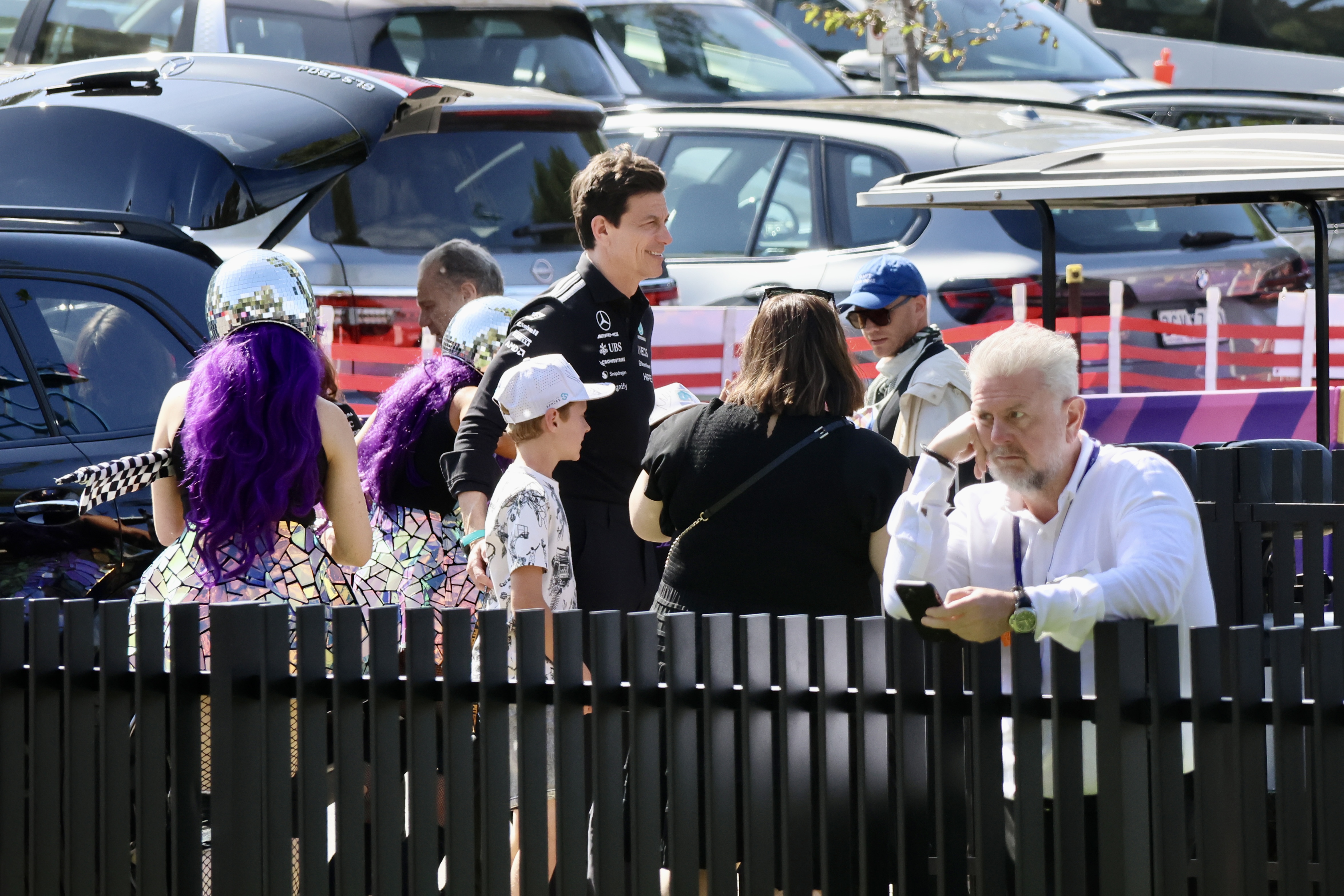 Toto Wolff at the Melbourne Walk during the 2026 Australian Grand Prix (028A8422)