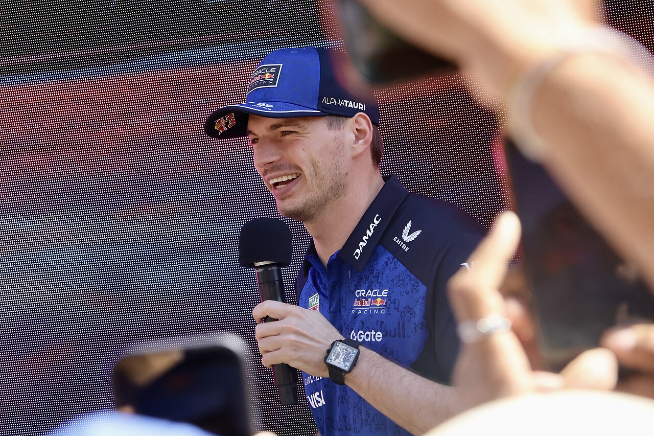 Max Verstappen at the Red Bull Fan Zone – Crown Riverwalk, Melbourne (028A7663)