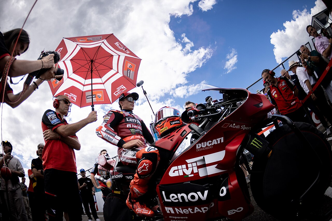 Marc Márquez on grid at the 2026 German motorcycle Grand Prix