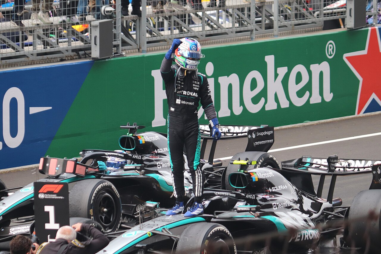 2026 Chinese GP, Mercedes, Kimi Antonelli, Post Race Celebration