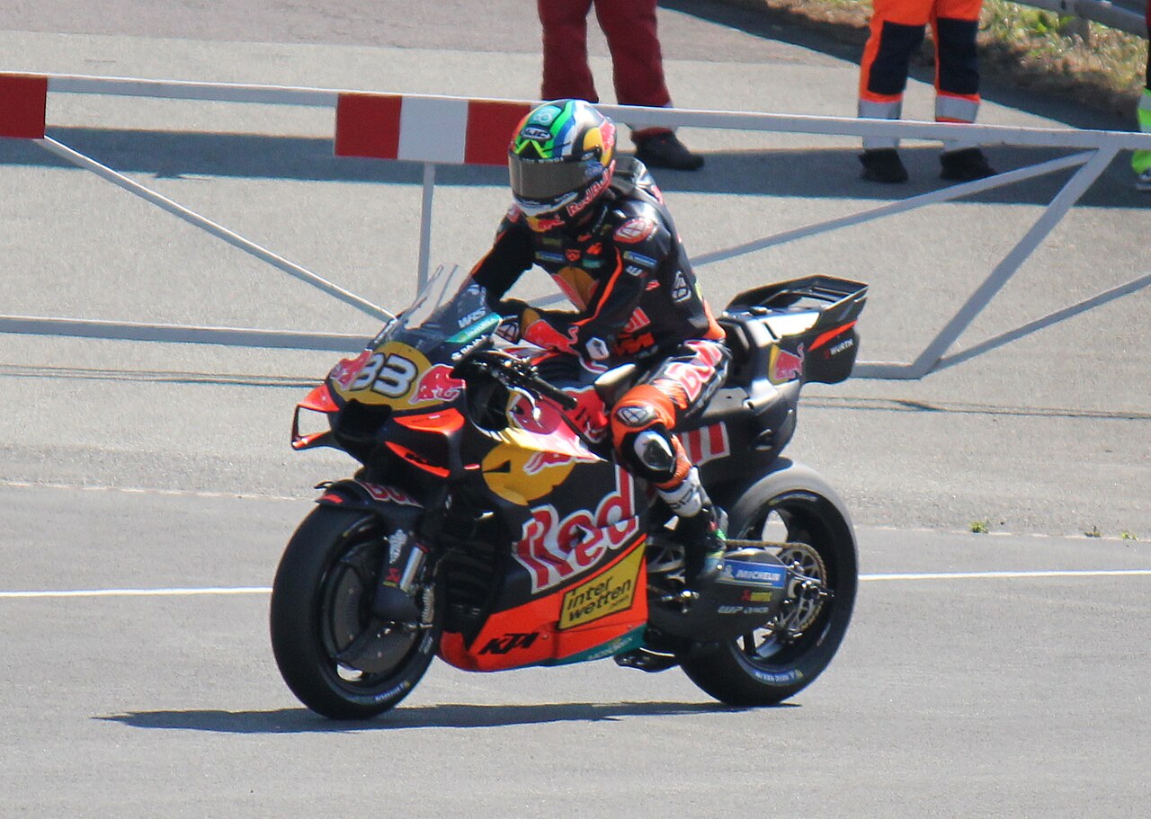 Brad Binder at the 2026 Czech Republic motorcycle Grand Prix (cropped)