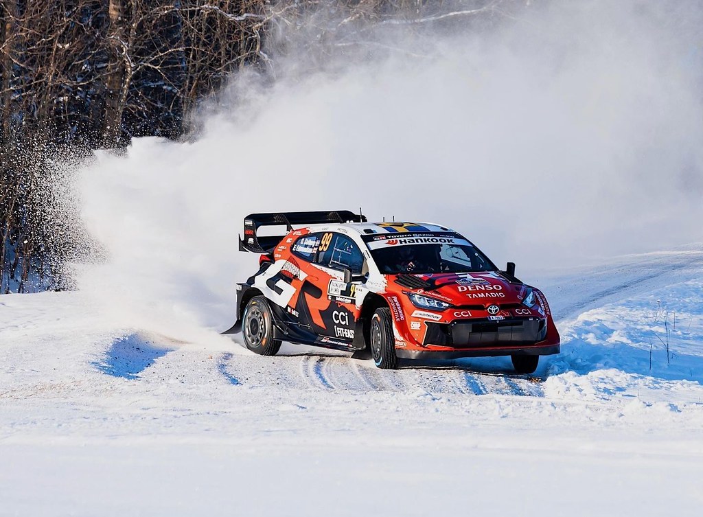 WRC Rallye de Suède 2026 2026 auto automobile autosport car de edmondson elliott gr motorsport neige oliver race racing rally rally1 rallye rallying snow solberg sport suède toyota voiture wrc yaris