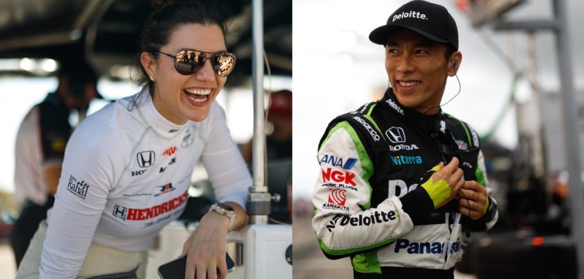Katherine Legge és Takuma Sato: Long Beach motorsport-legendái