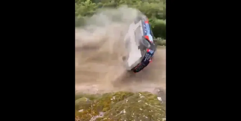 Kris Meeke kirobbanó indulása a Portugál Rally Bajnokságban: látványos borulás az első futamon