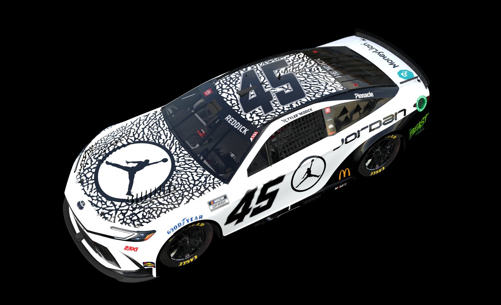 Jordan Brand és Reddick egyesítése a 23XI csapatnál: az új autó bemutatása
