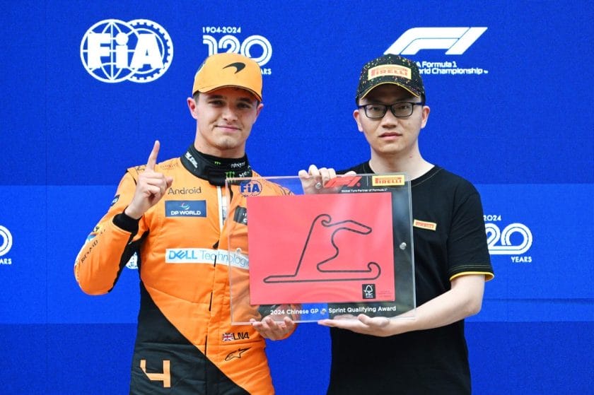 Újabb történelmi pillanat a kínai F1-es GP-n – Norris és Hamilton az első sorban rajtol!