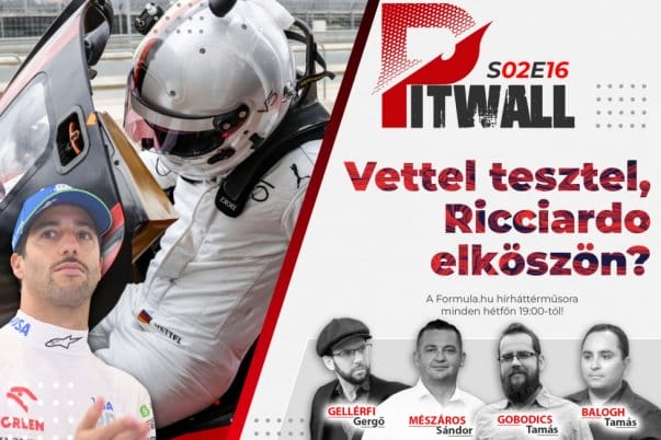 Pitwall: Vettel tesztel, Ricciardo búcsút int?