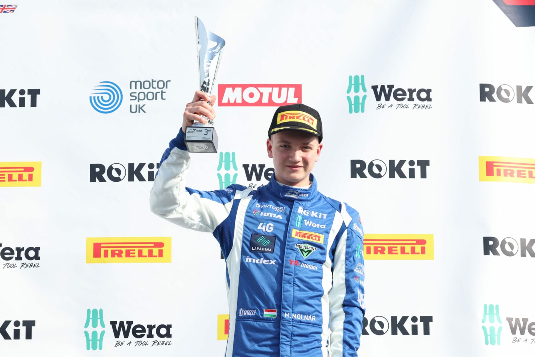 Megvan Molnár Martin első dobogója a brit F4-ben – harmadik lett az újoncok között