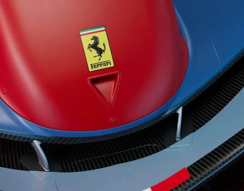 Kihagyott ziccer vagy ízléses tisztelgés a Ferrari kék festése? (fotók)