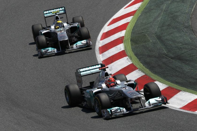 Az új Hamilton-Schumacher párharc: Hamilton Mercedese mostanra felülmúlja Schumacher Mercedesét
