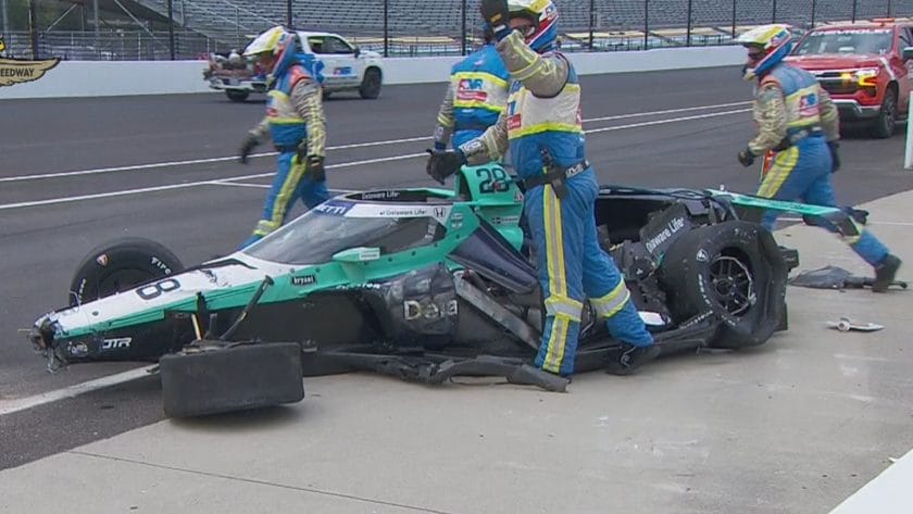 Marcus Ericsson káoszt okozott az Indy 500 csütörtöki edzésén: tönkretette az Andretti autóját