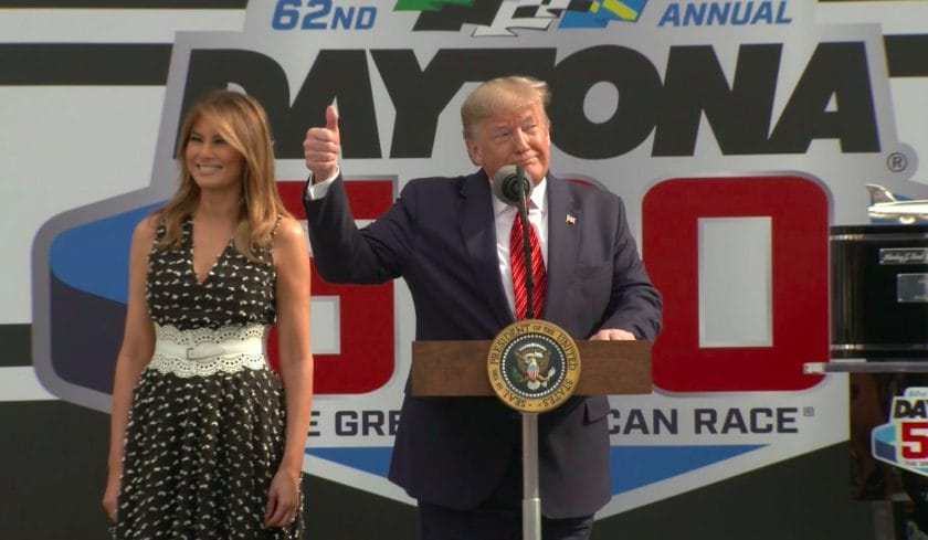 Donald Trump esetleges részvétele Kyle Larson vasárnapi Indy 500 – Coke 600 duplájaiban