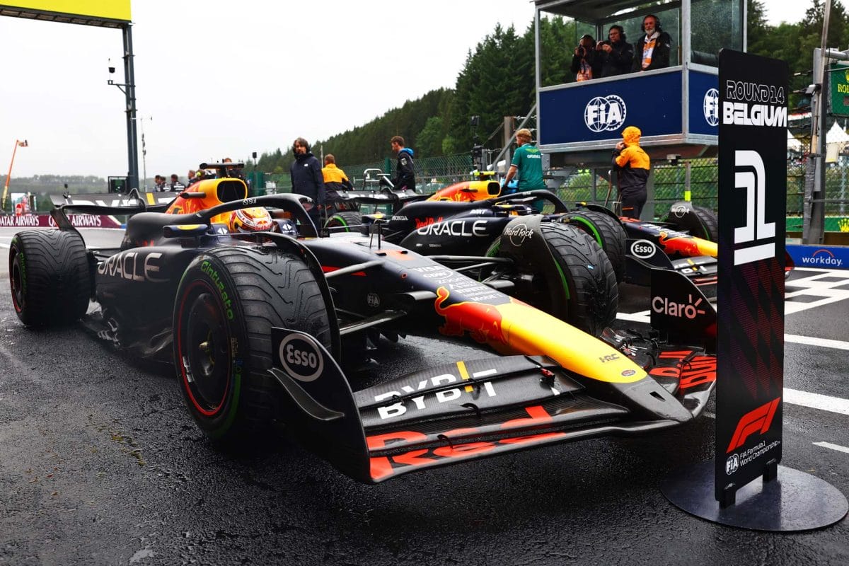 Az F1-es Belga Nagydíj rajtrácsa