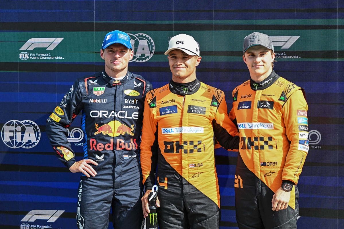 Az F1-es Holland Nagydíj rajtrácsa