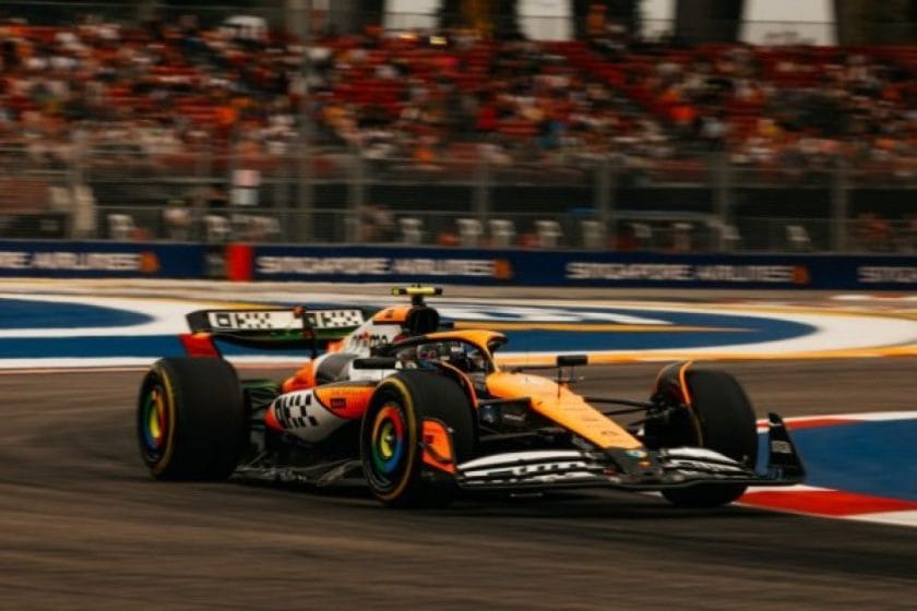 Az F1-es kvalifikáció: Norris az élen, Verstappen 15. helyen a pénteki edzésen