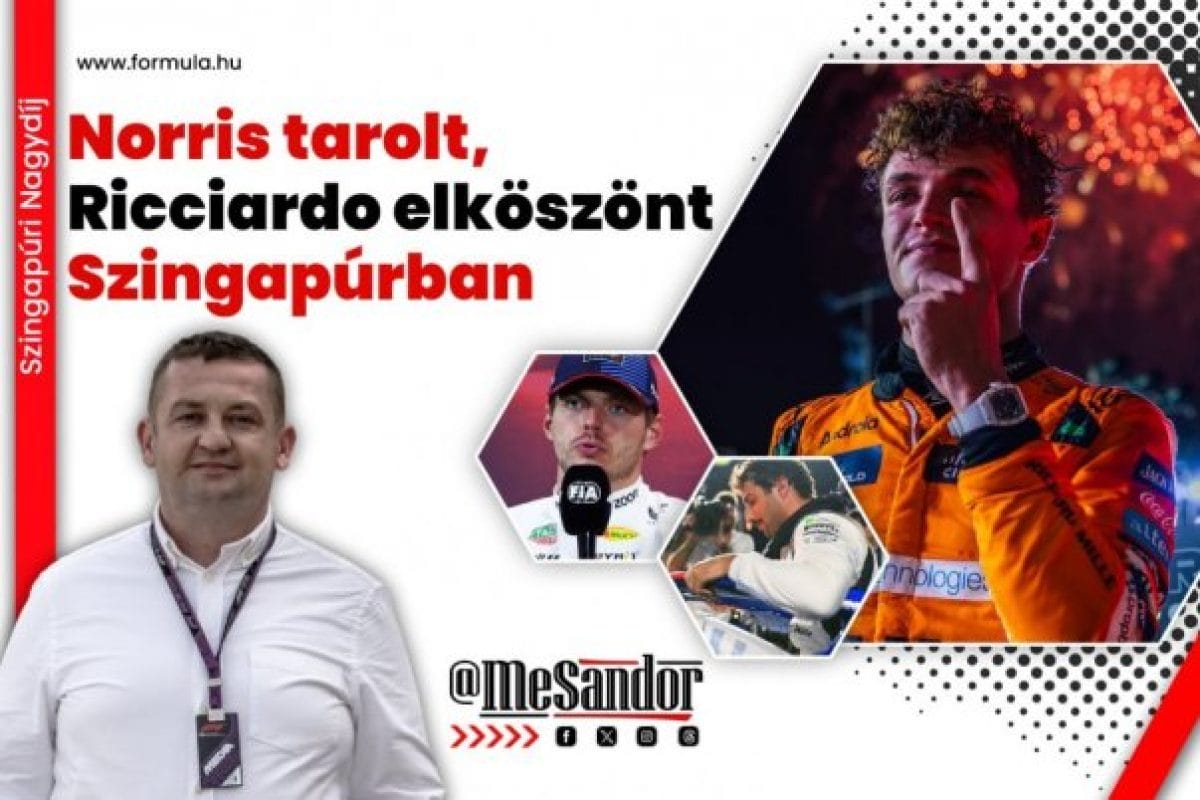 Helyszíni: Norris tarolt, Ricciardo elköszönt