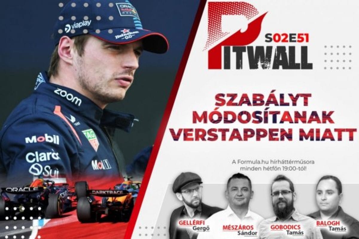 A Pitwall Gondolatébresztő: Vajon Létrejön az Új Verstappen-szabály?