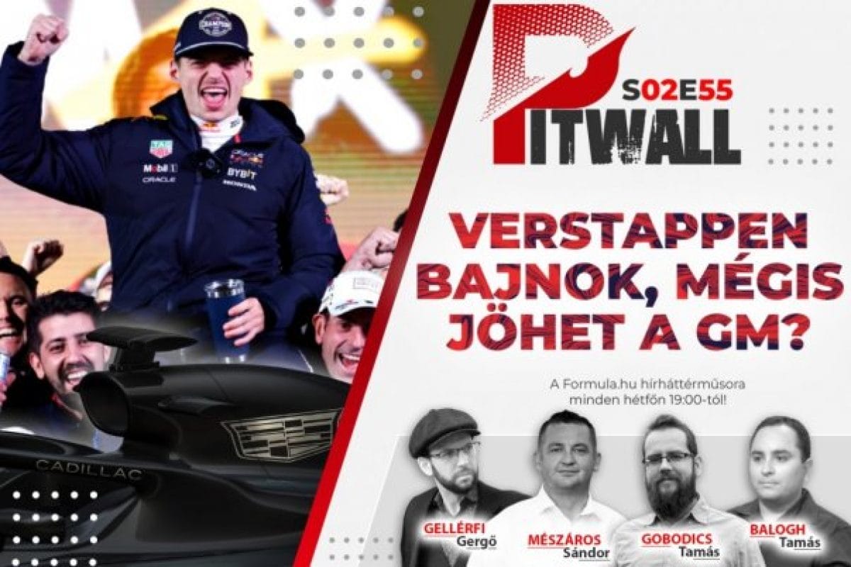 Az F1 őrület: Verstappen bajnok, de jön a GM!