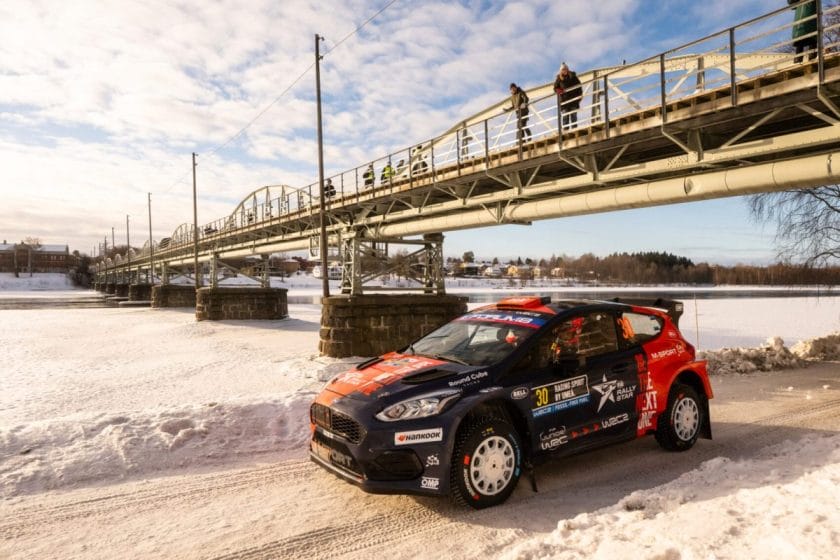 A fiatal világbajnok elégedett első WRC2-es fellépésével