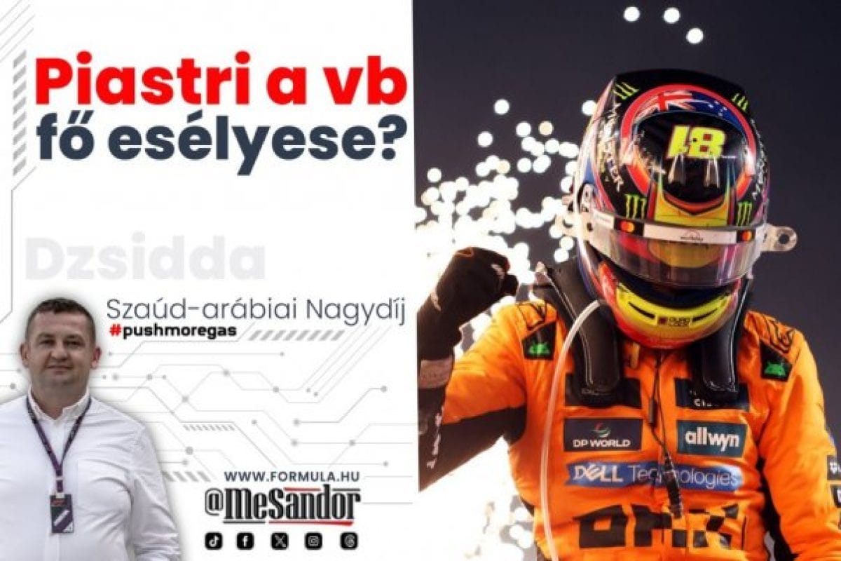 Helyszíni: Piastri a vb fő esélyese?
