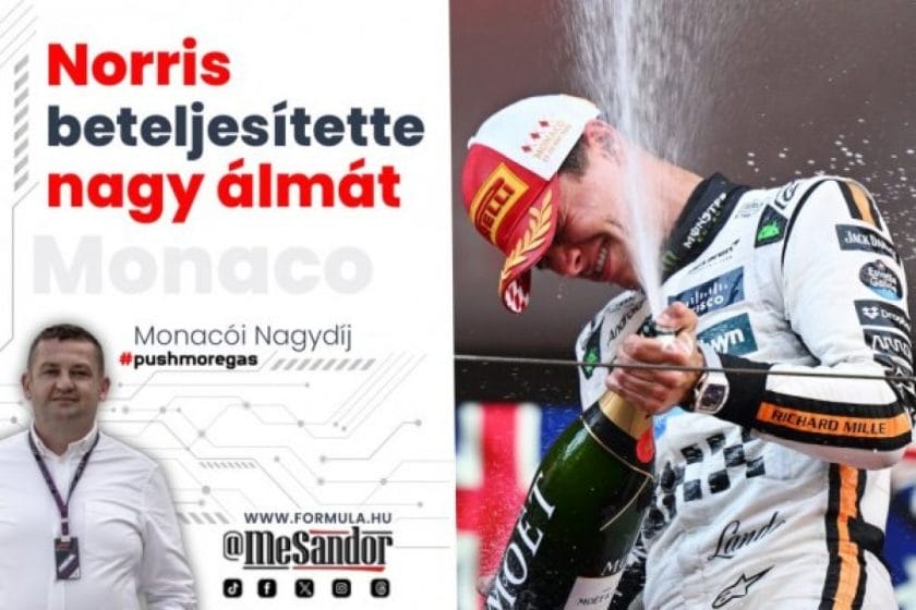 Norris gyerekkori álma végre valóra vált az Arden Bahrein Nagydíjon