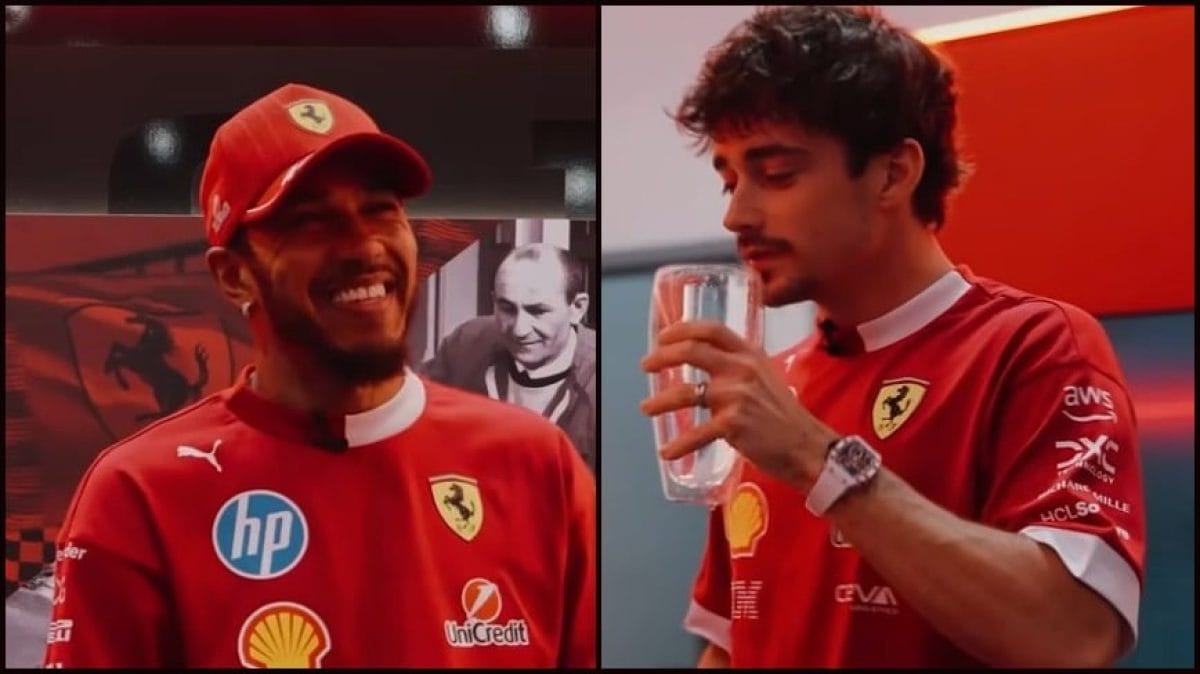 Hamilton ármánykodása: Leclerc kudarcra van ítélve az „ivós” játékban (videó)