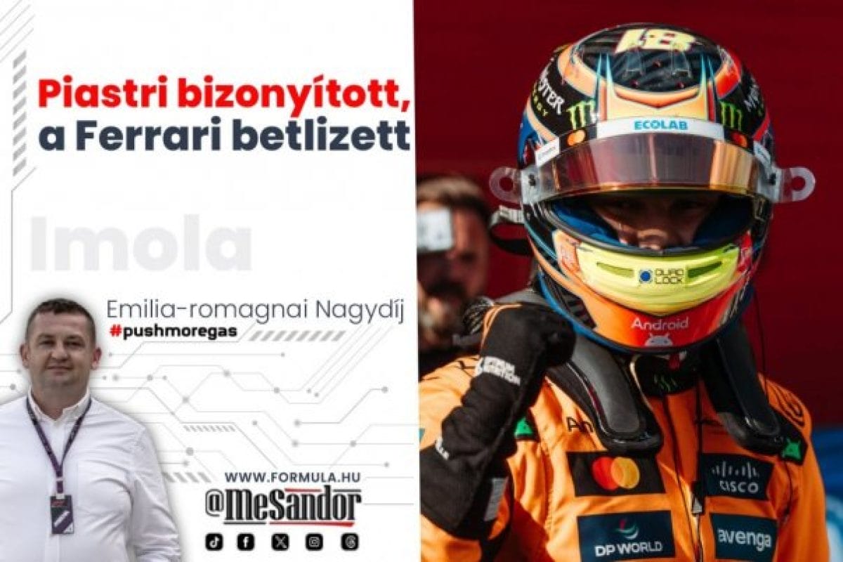 Piastri remekelt, a Ferrari pedig hibázott Imolában – Összefoglaló a Formula 1-es versenyről