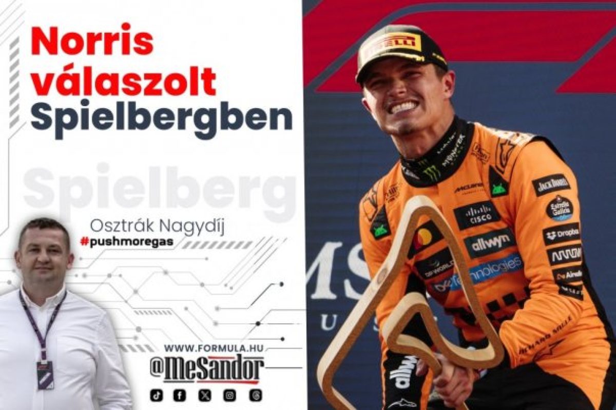 Váratlan sztárösszeállítás: Norris és Spielberg találkozása a címlapon!