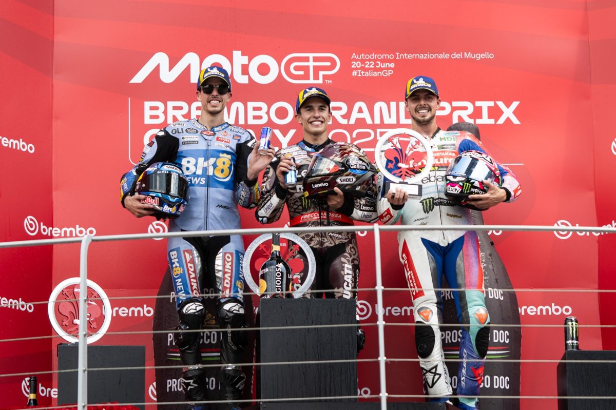 Az „Emelkedett győzelem: Marc Márquez diadalra vezetett a Ducati uralta Mugellóban”