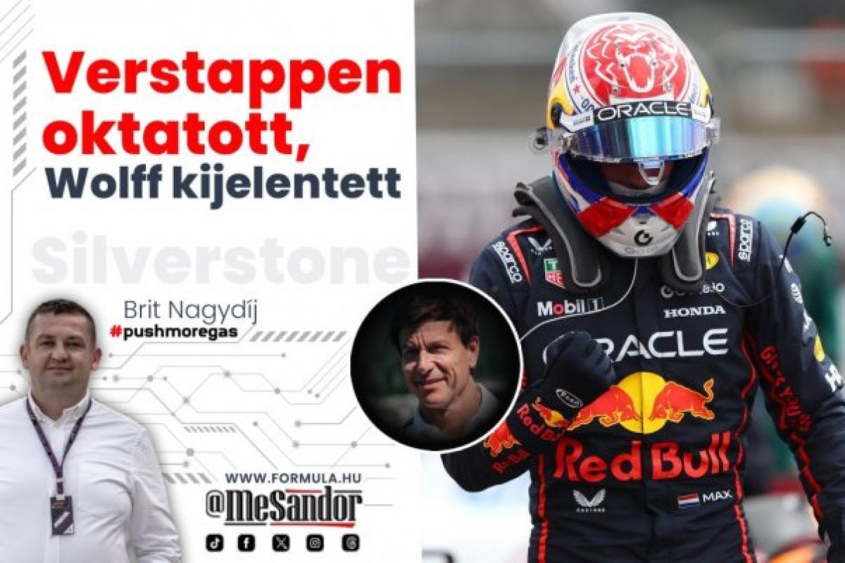 Verstappen oktatott, Wolff kijelentett