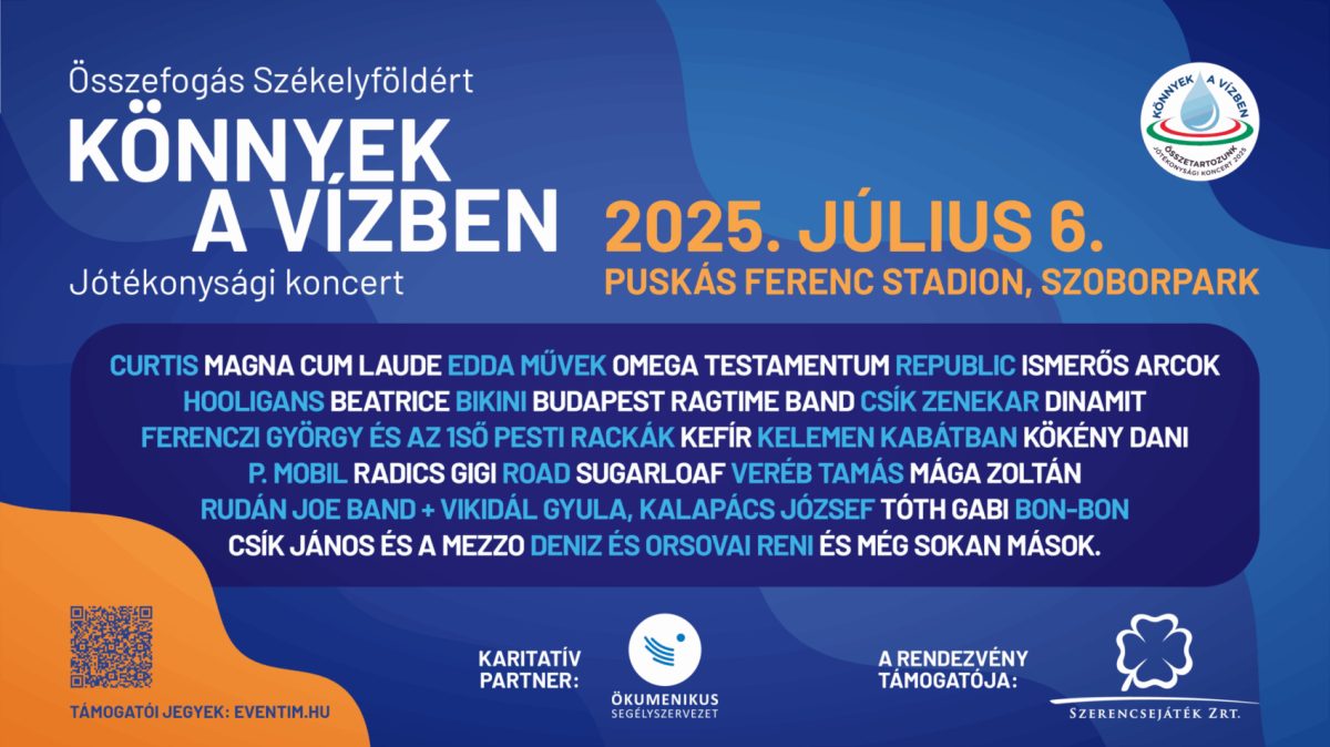 „Érzelmek hullámain – Könnyek a vízben koncert: az élet megváltoztatásának zenei kalandozása”