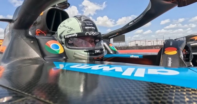 Brad Pitt lenyűgözően vezetett az F1-es McLarent a COTA-n – videó