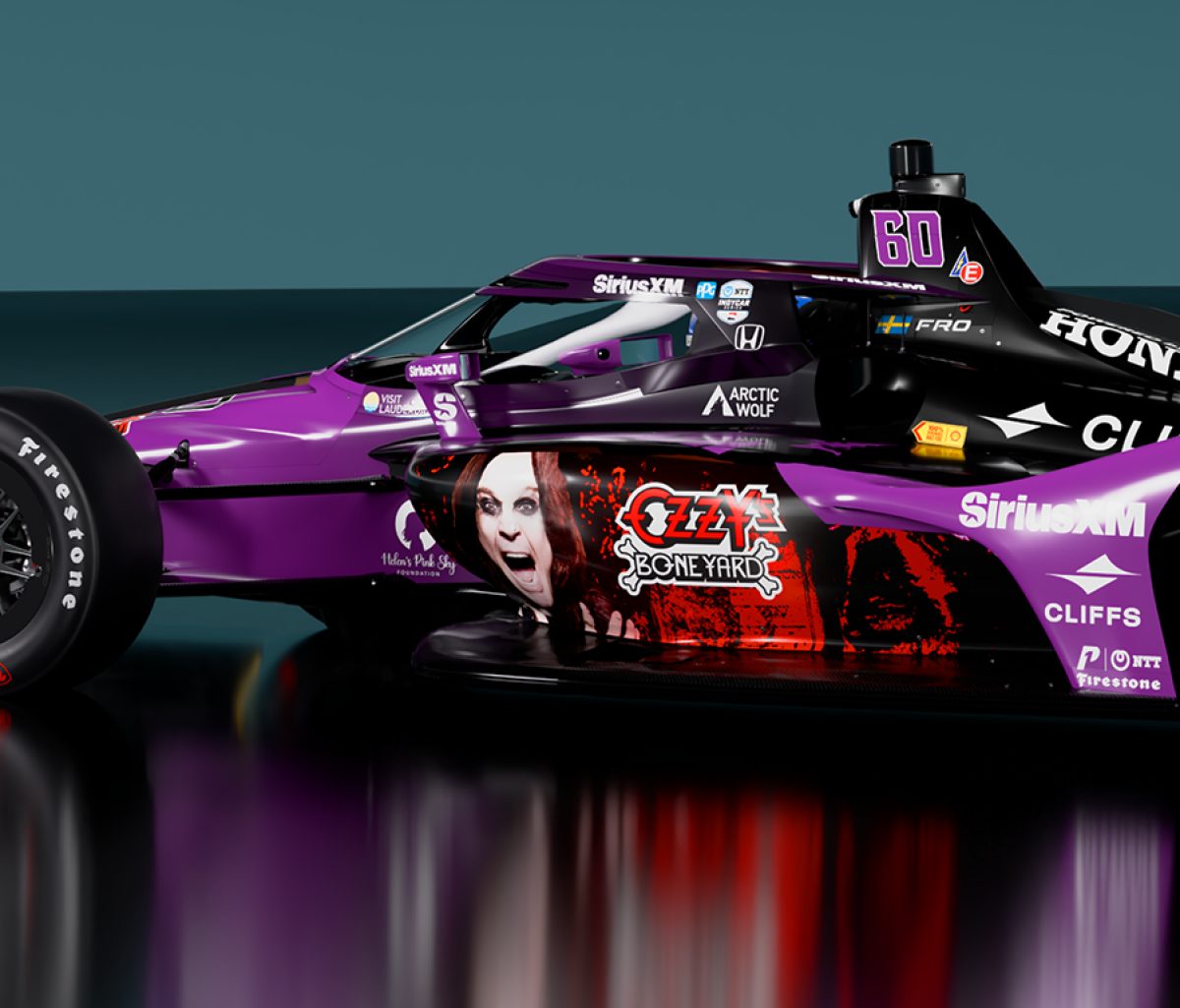 Végzetes Ütközés: Ozzy Osbourne-Festést Kap a Felix Rosenqvist Autója az IndyCar Mid-Ohió-i Versenyen