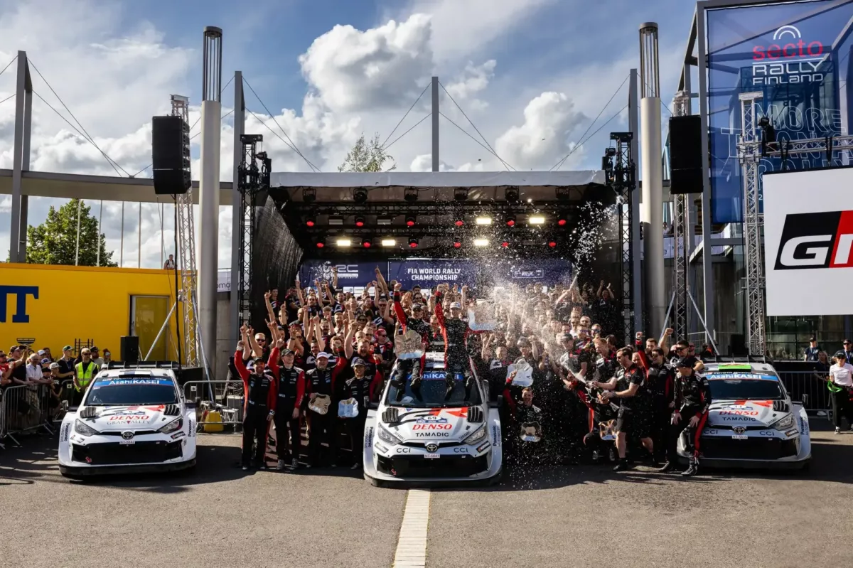 A Toyota történelmi diadala a Finn Rallyn: 35 év után először ilyen nagy győzelmet aratott egy gyártó a WRC-ben