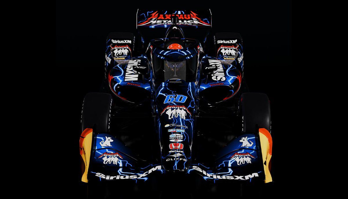 Metallica rajongók örömére: Felix Rosenqvist búcsúztatja az IndyCar-szezont a legendás Metallica-autóval