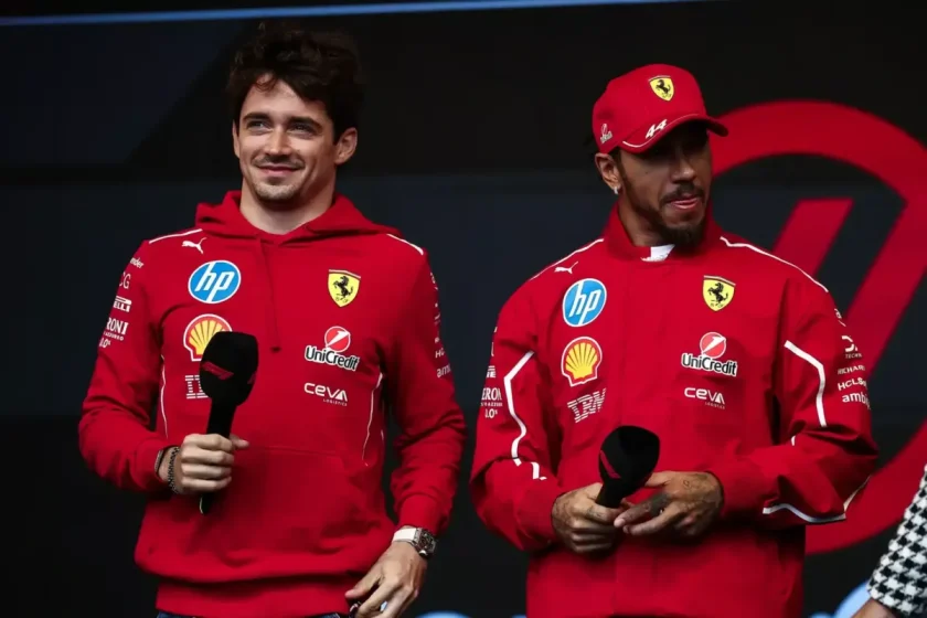 A Ferrari parancsa ellenére: Hamiltonnak nem sikerült megelőznie Leclerc-t Bakuban