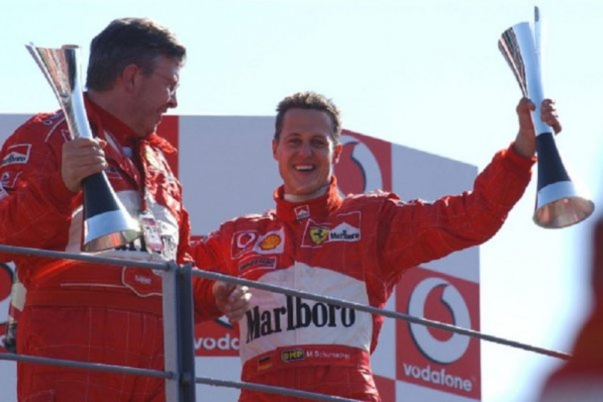 Az F1 történelmének meghatározó pillanata: Schumacher 50. győzelme a Ferrarinál