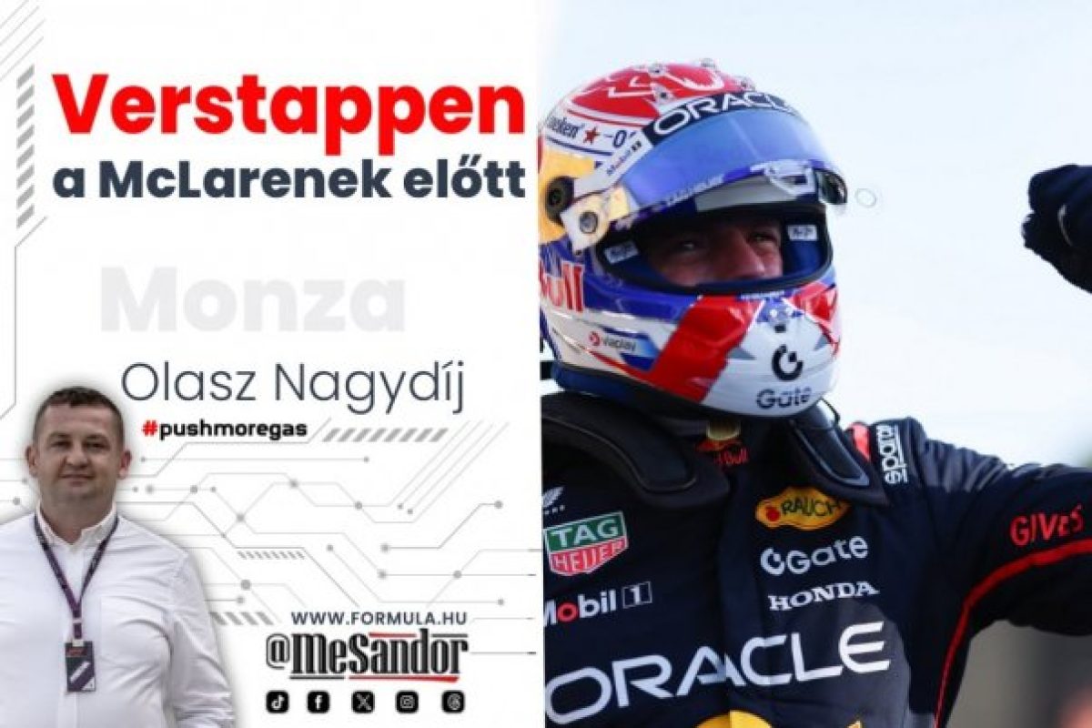 Az élmezőny közelében Verstappen a McLarenek előtt