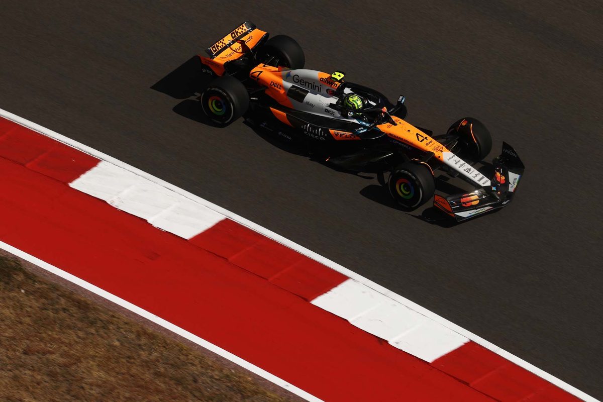 A „Norris és Hülkenberg csatája az austini nyitóedzésen