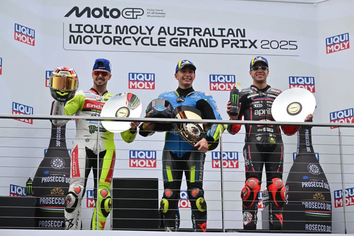 A Moto2 spanyol futamának vegyes érzései: Fernández csodálkozik, Di Giannantonio keserédeset hozott, Bezzecchi nem remélt dobogós helyezést