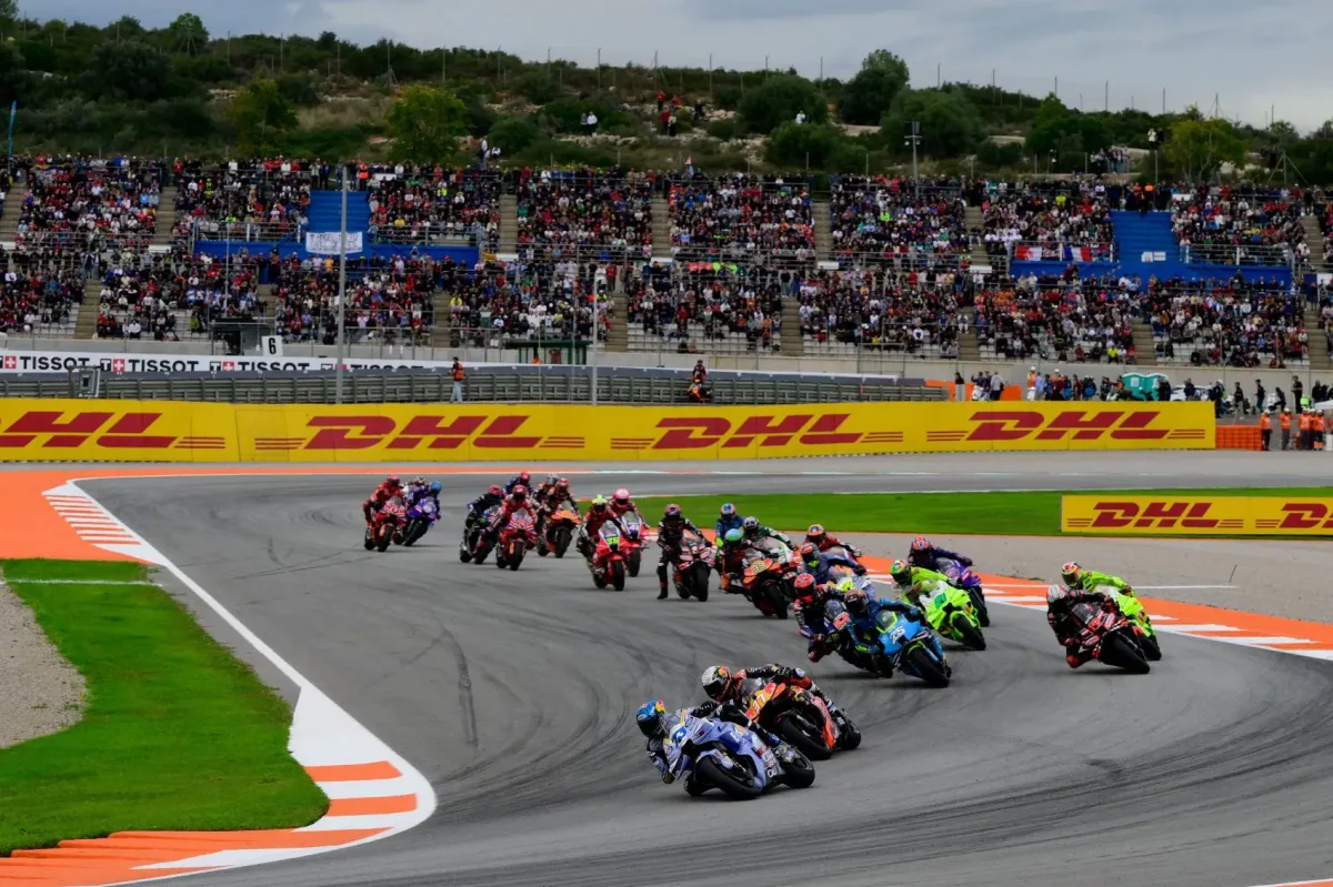 A MotoGP Valenciai Nagydíjának rajtrácsa