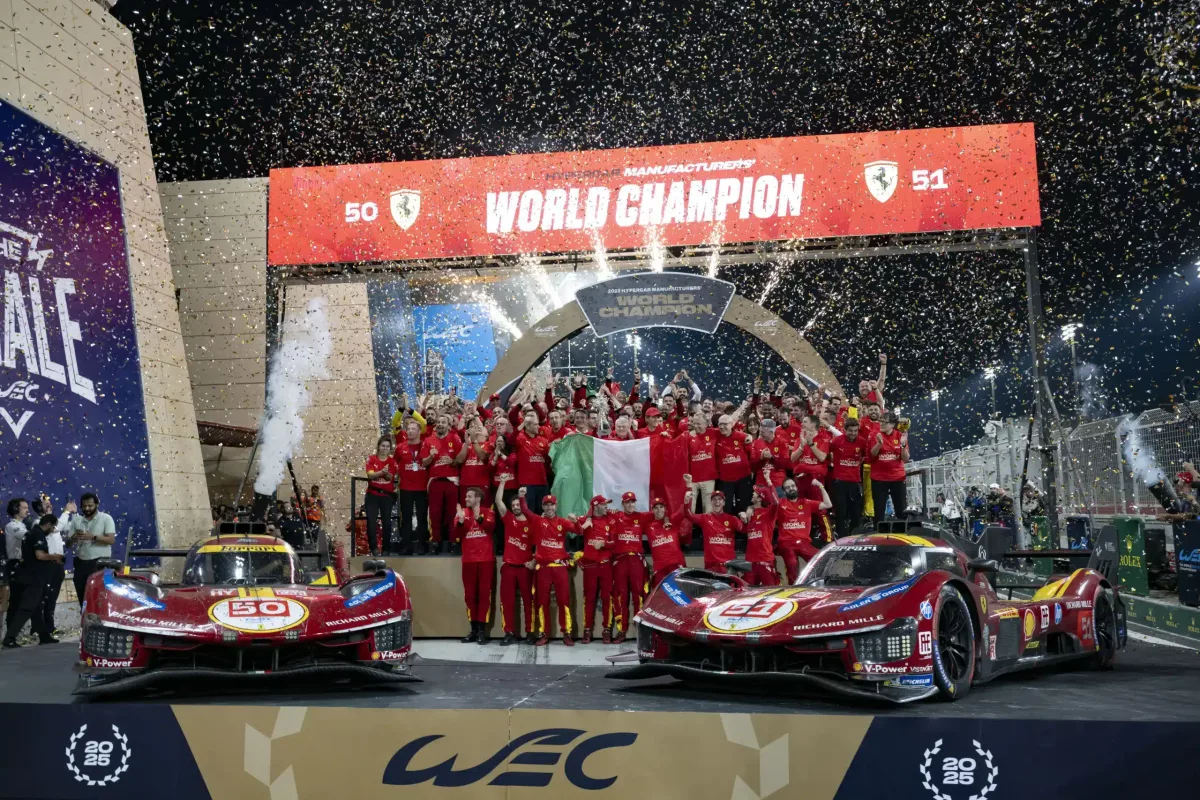 A Ferrari hosszú kihívások után végre újra világbajnoki címet ünnepelhet a WEC-ben