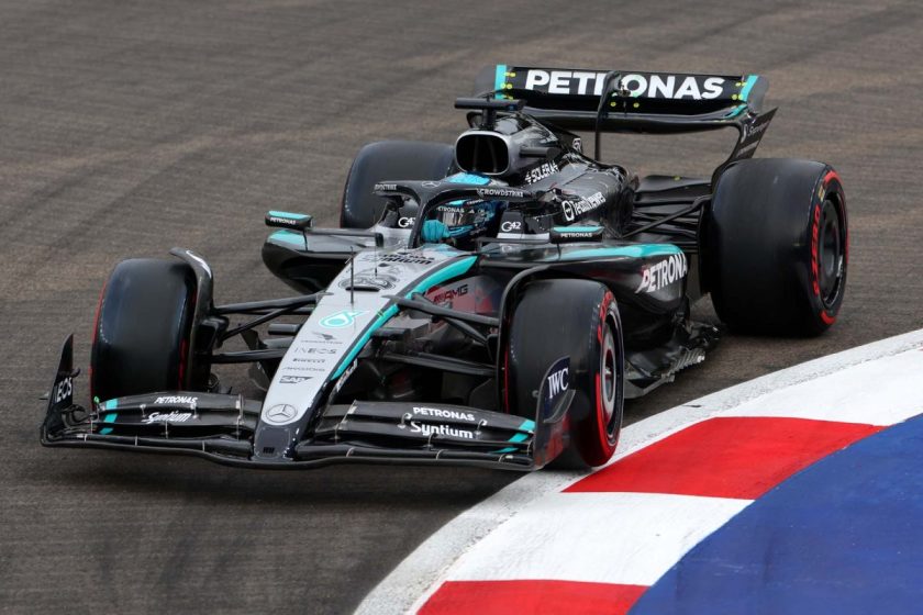 Az élen Russell, Hamilton balesetet szenvedett az utolsó szabadedzésen