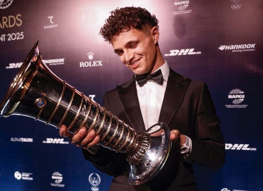 Norris káromkodott a díjátadón, az FIA-elnök tréfásan „megbírságolta”