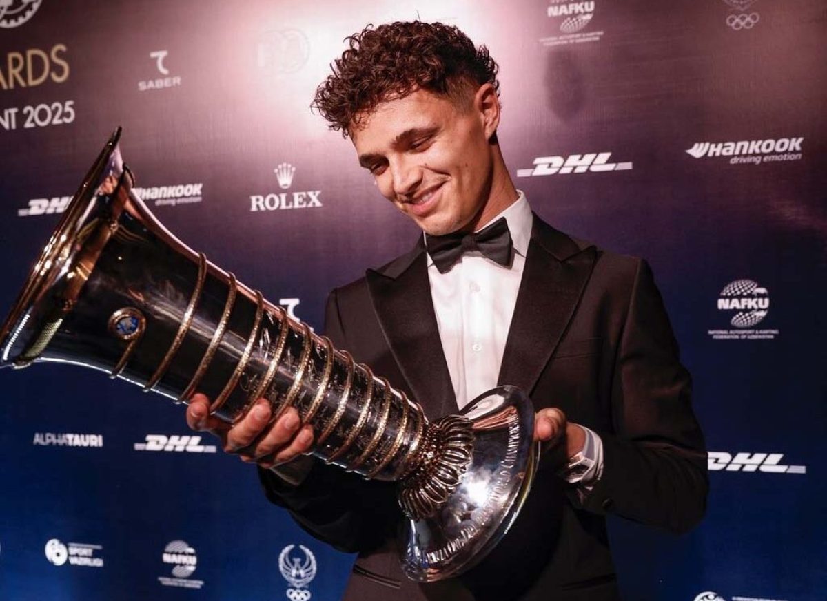 Norris káromkodott a díjátadón, az FIA-elnök tréfásan „megbírságolta”